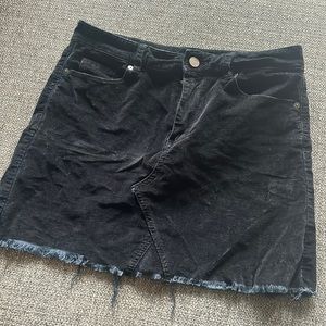 Velvet Black “Jean” Skirt